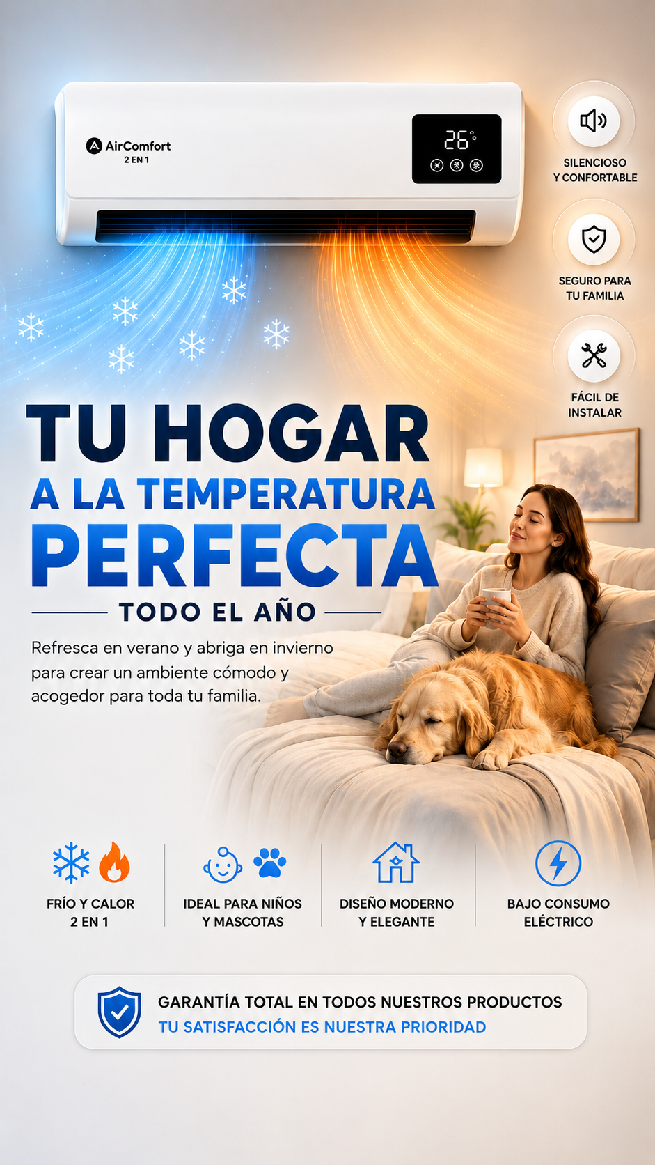 AIRE ACONDICIONADO ❄️ / CALEFACTOR 🔥- 2 EN 1