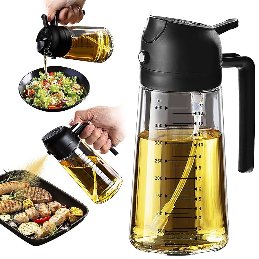 Pulverizador y Dispensador de Aceite 2 en 1