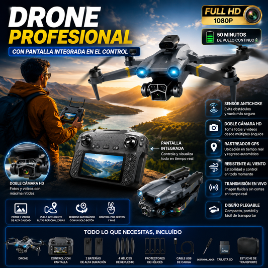 🚁📺 Drone Profesional Full HD